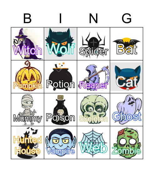 Halloween Bingo Card