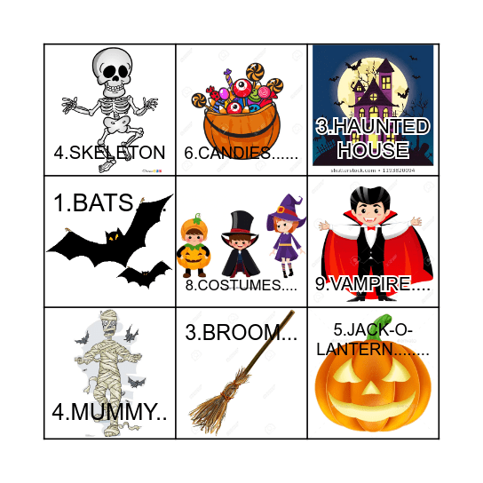 HALLOWEEN BINGO Card