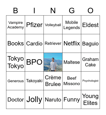 CJ BINGO Card
