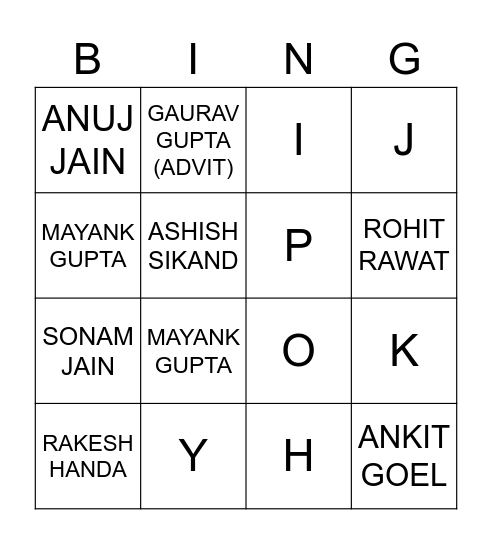 Untitled BingoBNI Bingo Card