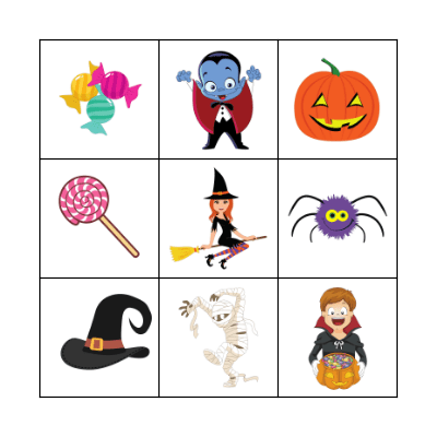 Happy Halloween Bingo Card
