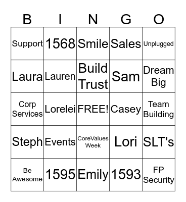 Frontpoint  Bingo Card