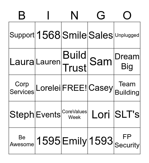 Frontpoint  Bingo Card