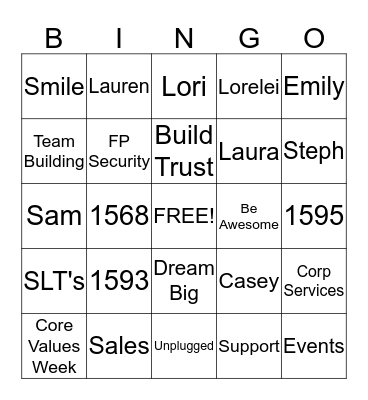Frontpoint  Bingo Card
