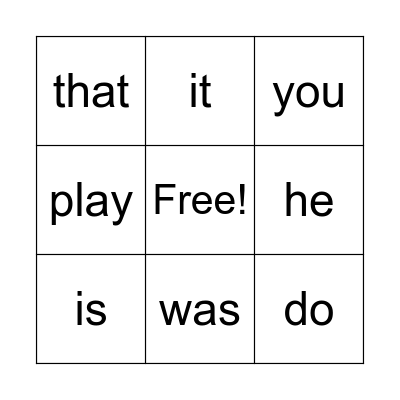 Sight Words Quarter 2 Bingo Card