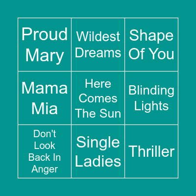 Musical Bingo! Bingo Card