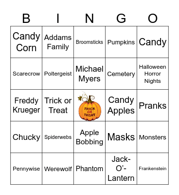 HALLOWEEN Bingo Card