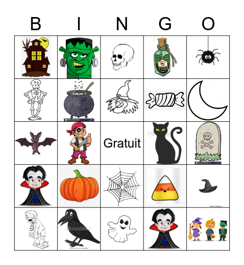 Bingo Halloween! Bingo Card