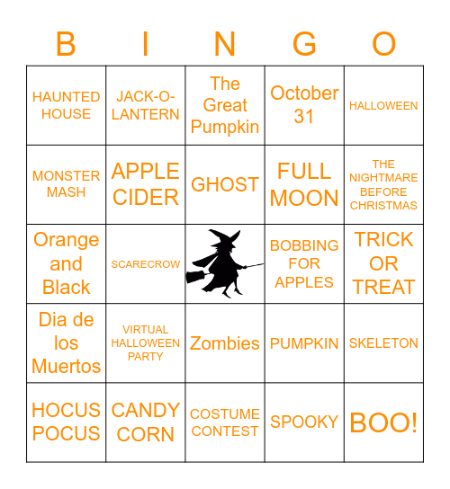 HALLOWEEN BINGO Card