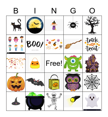 Halloween Bingo Card