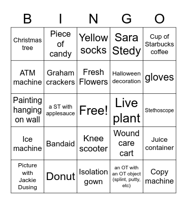 Happy PT month! Bingo Card