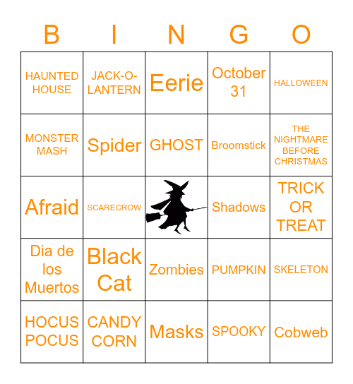 HALLOWEEN BINGO Card