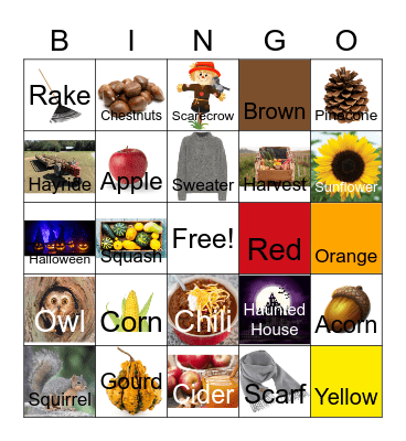 FALL Bingo Card