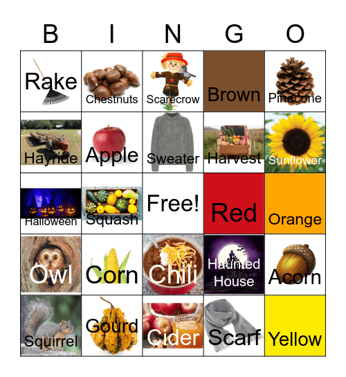 FALL Bingo Card