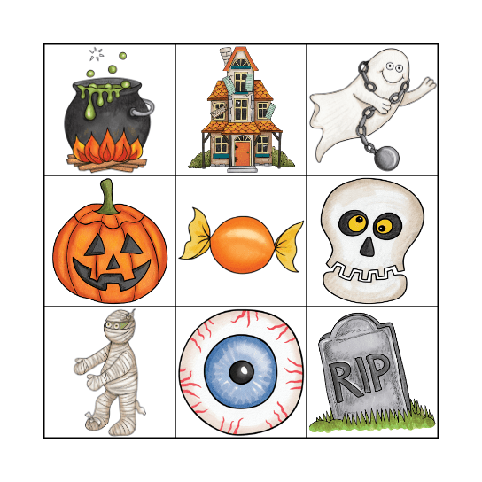 Halloween Bingo Card