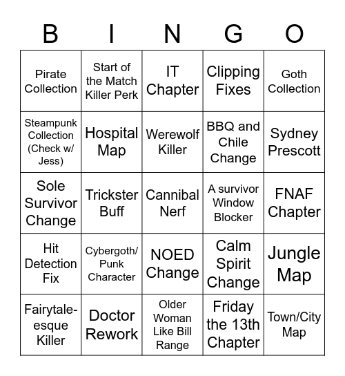 Kinyoku Bingo Card