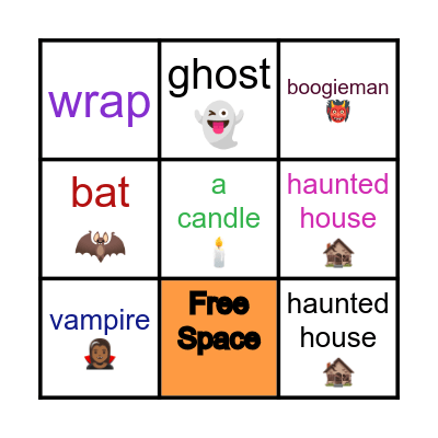 Halloween Bingo - Riddle Edition Bingo Card