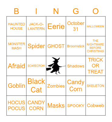 HALLOWEEN BINGO Card