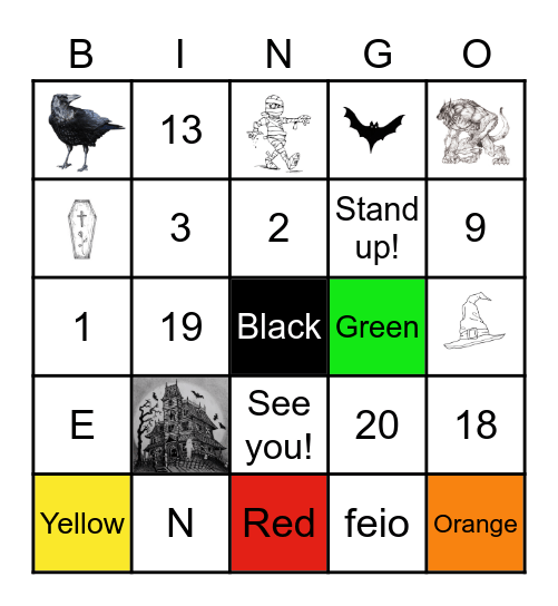 HALLOBINGO Card