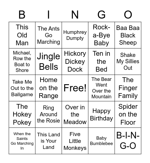 Nov. Bingo Room 1 Bingo Card