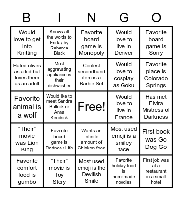 Bingo Card