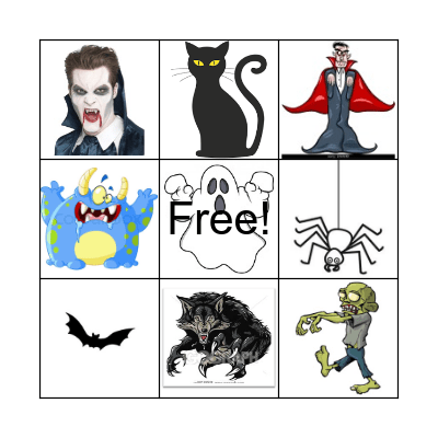 Halloween Bingo Card