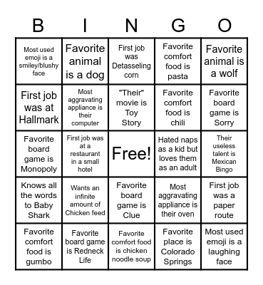 Bingo Card