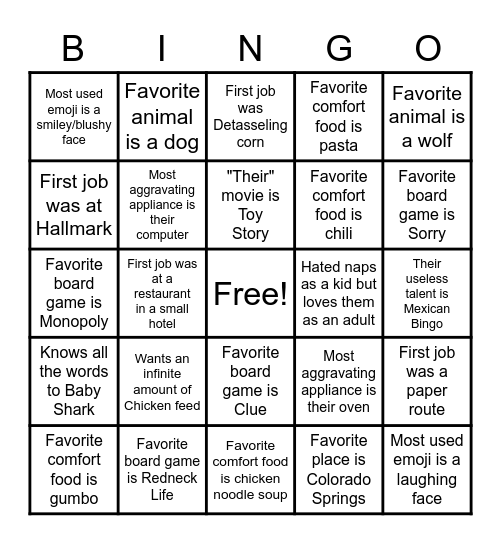 Bingo Card