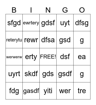 Spanish Conquest Bingo Card