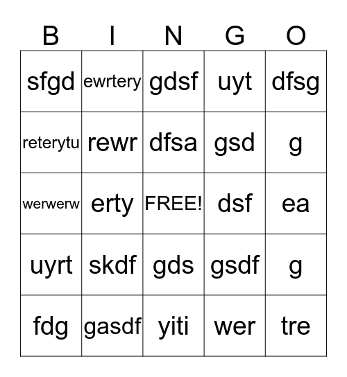 Spanish Conquest Bingo Card
