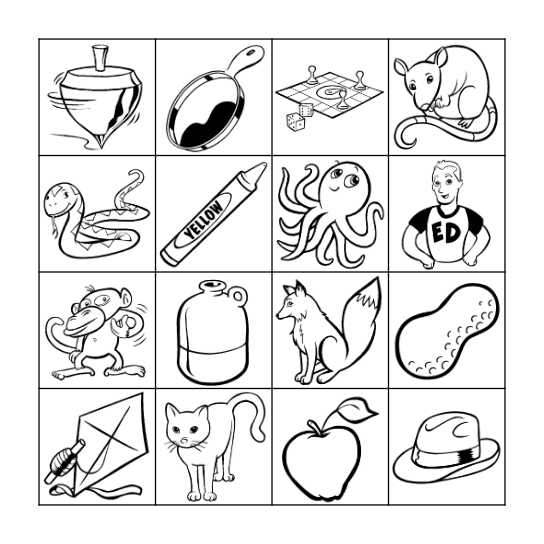 Fundations Bingo Card