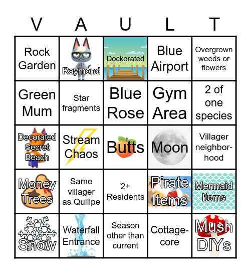 Quillpe's Random Dream Suite Bingo Card