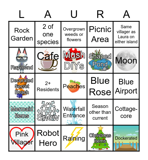 Laura Random Address Bingo Card