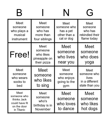 EMLE Bingo! Bingo Card