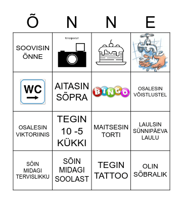 MATHIAS SÜNNIPÄEV Bingo Card