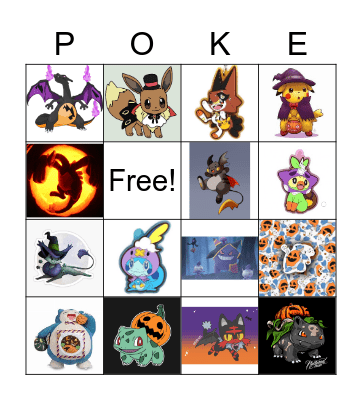 Halloween Bingo Card