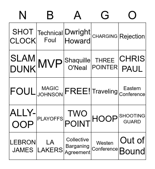 C1000 PLAYOFFS Bingo Card