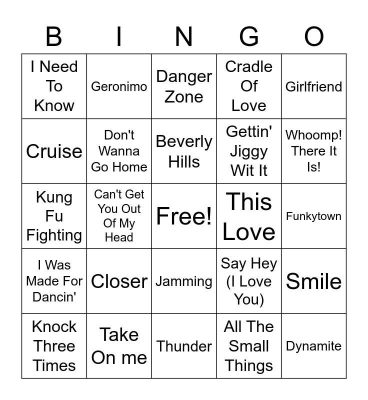 CJ's Super Round Bingo Card