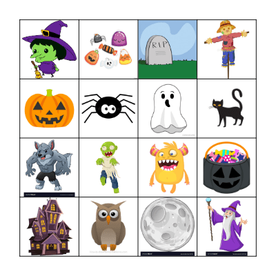 Halloween Bingo Card