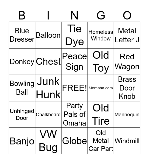 LIL JUNKER HUNT BINGO Card