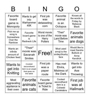 Bingo Card