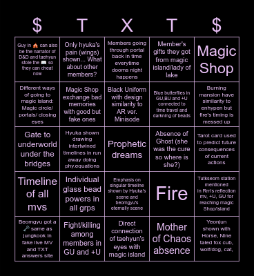 Star seekers Bingo Card