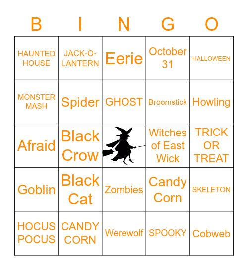 HALLOWEEN BINGO Card
