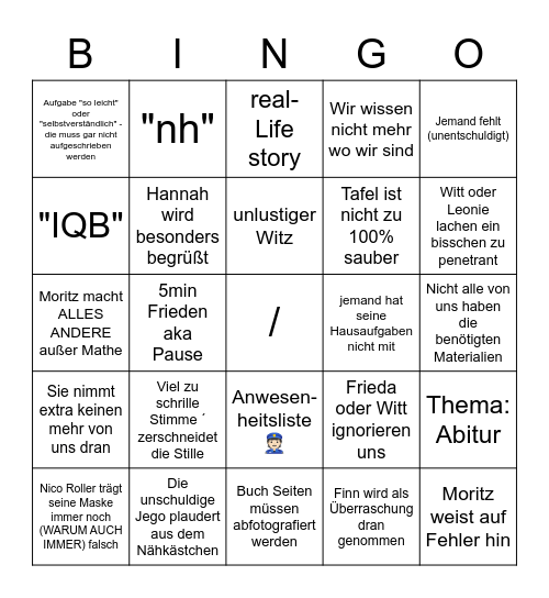 Anstatt Origami Bingo Card