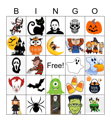 Halloween Bingo Card