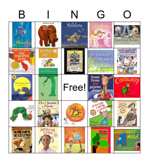 Picture Book Bingo Card