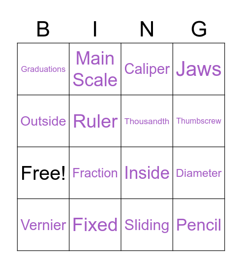 SYWA - Bingo Card