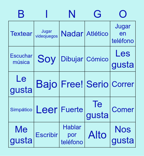 Who We Are! Bingo Card
