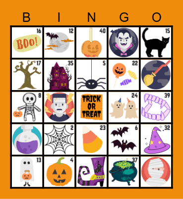2021 Spooktacular Bingo Spectraculaire Bingo Card