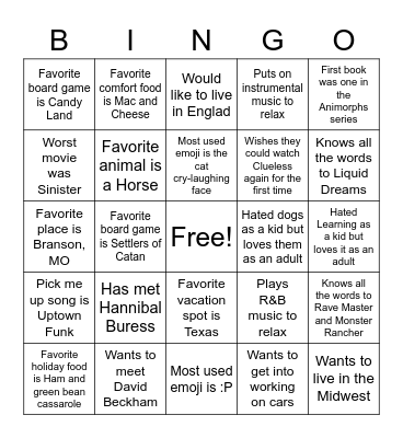 Bingo Card
